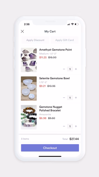 Crystal Gemstone Shop Screenshot 4 - AppWisp.com Crystal Gemstone Shop Screenshot 4 - AppWisp.com