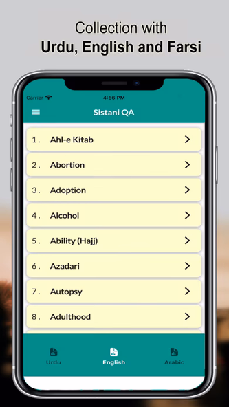 Sistani QA Screenshot 1 - AppWisp.com Sistani QA Screenshot 1 - AppWisp.com
