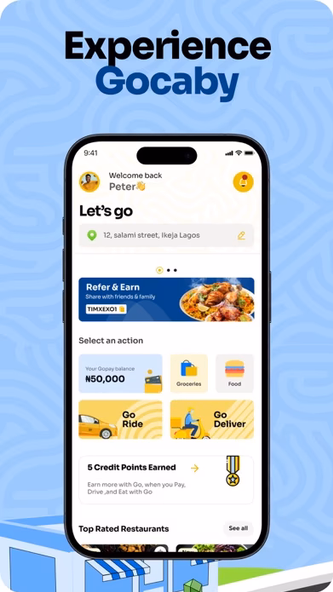 GoApp - Ride, Delivery, Food Screenshot 2 - AppWisp.com