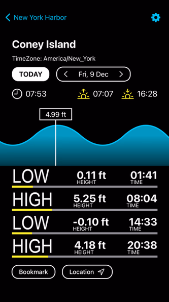 Tides USA:Tide Predictions Screenshot 2 - AppWisp.com Tides USA:Tide Predictions Screenshot 2 - AppWisp.com