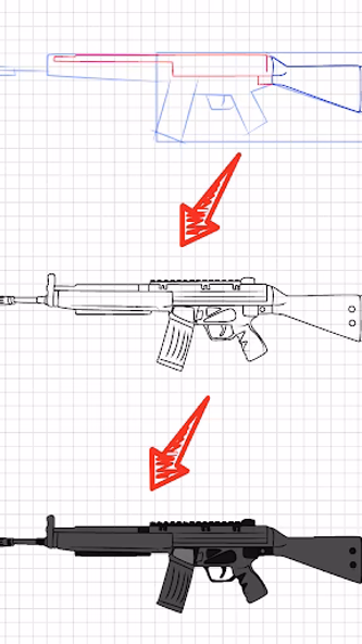 How to draw weapons step by st Screenshot 3 - AppWisp.com How to draw weapons step by st Screenshot 3 - AppWisp.com