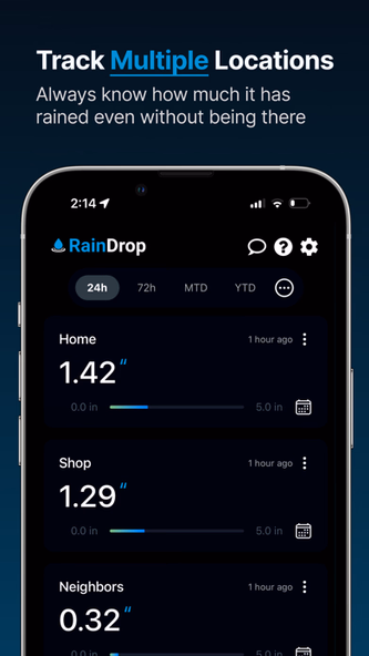RainDrop - Virtual Rain Gauge Screenshot 2 - AppWisp.com RainDrop - Virtual Rain Gauge Screenshot 2 - AppWisp.com