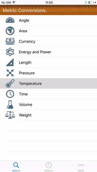 Metric Conversion tool Screenshot 1 - AppWisp.com
