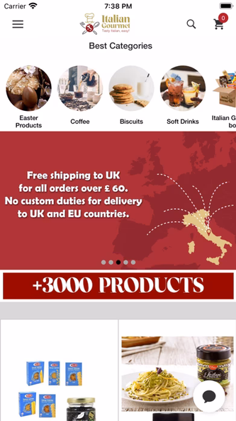 Italian Gourmet UK Screenshot 1 - AppWisp.com Italian Gourmet UK Screenshot 1 - AppWisp.com
