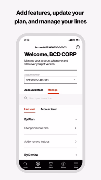 My Verizon For Business Screenshot 4 - AppWisp.com My Verizon For Business Screenshot 4 - AppWisp.com