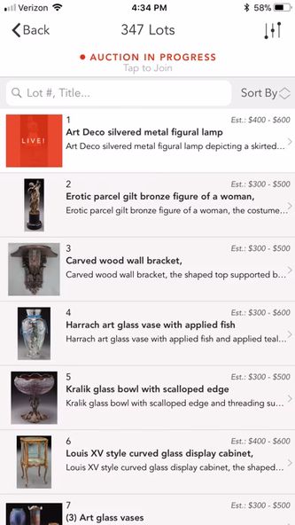 Dallas Auction Gallery Screenshot 2 - AppWisp.com Dallas Auction Gallery Screenshot 2 - AppWisp.com