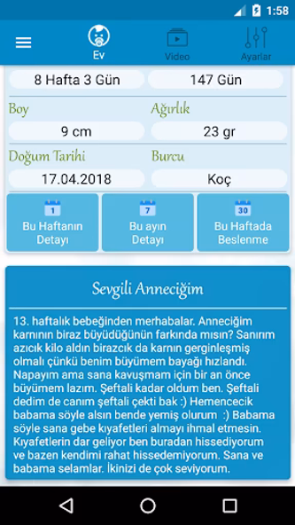 Hamilelik Takibi Screenshot 2 - AppWisp.com Hamilelik Takibi Screenshot 2 - AppWisp.com