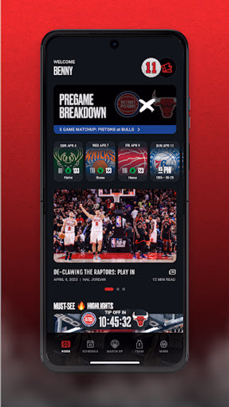 Chicago Bulls Screenshot 1 - AppWisp.com Chicago Bulls Screenshot 1 - AppWisp.com