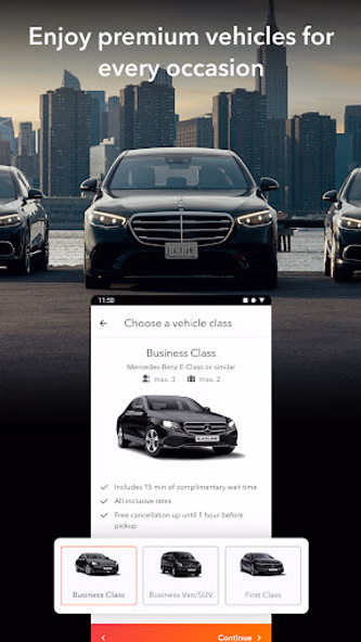 Blacklane - Chauffeur Service Screenshot 3 - AppWisp.com Blacklane - Chauffeur Service Screenshot 3 - AppWisp.com