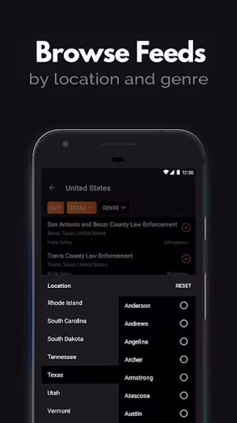 Police Scanner - Live Radio Screenshot 3 - AppWisp.com Police Scanner - Live Radio Screenshot 3 - AppWisp.com