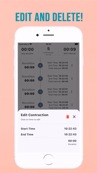 Contraction Counter Timer 9m Screenshot 4 - AppWisp.com Contraction Counter Timer 9m Screenshot 4 - AppWisp.com