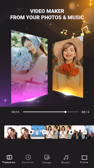 Photo video maker with Music Screenshot 1 - AppWisp.com