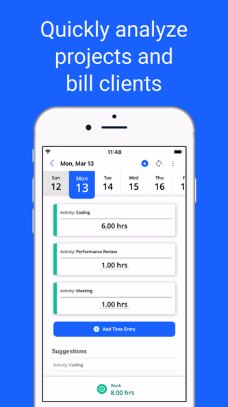 Replicon - Timesheets with GPS Screenshot 2 - AppWisp.com Replicon - Timesheets with GPS Screenshot 2 - AppWisp.com