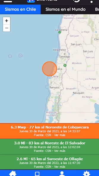 Chile Alert Screenshot 2 - AppWisp.com Chile Alert Screenshot 2 - AppWisp.com