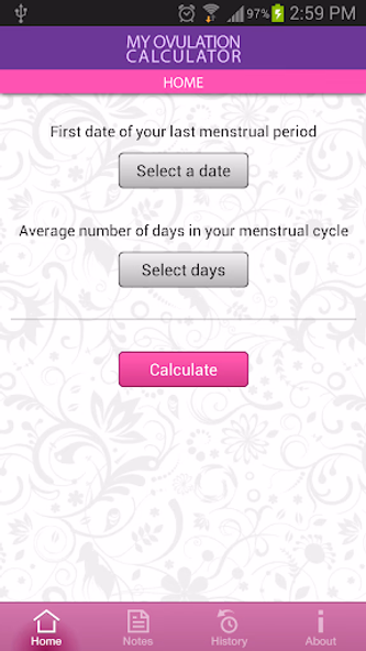 My Ovulation Calculator Screenshot 1 - AppWisp.com