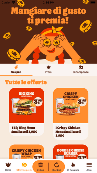 Burger King Italia Screenshot 2 - AppWisp.com Burger King Italia Screenshot 2 - AppWisp.com