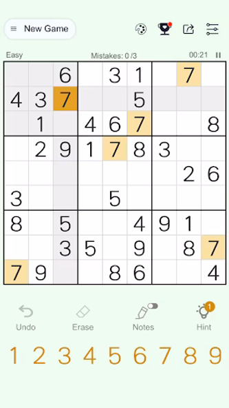 Classic Sudoku - puzzle brain Screenshot 1 - AppWisp.com Classic Sudoku - puzzle brain Screenshot 1 - AppWisp.com