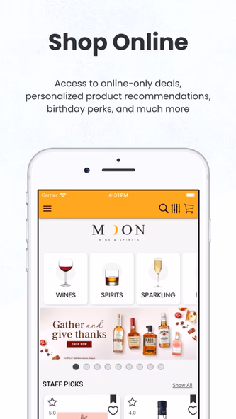 Moon Wine & Spirits Screenshot 1 - AppWisp.com Moon Wine & Spirits Screenshot 1 - AppWisp.com