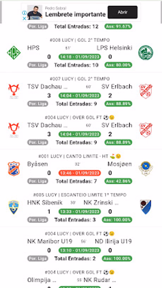 Robô BET Screenshot 3 - AppWisp.com Robô BET Screenshot 3 - AppWisp.com