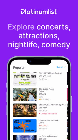 Platinumlist: Events & Tickets Screenshot 1 - AppWisp.com Platinumlist: Events & Tickets Screenshot 1 - AppWisp.com