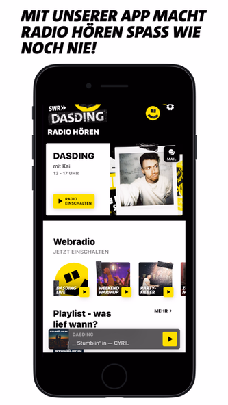 DASDING Screenshot 1 - AppWisp.com DASDING Screenshot 1 - AppWisp.com