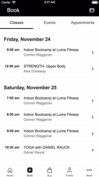 Luma Fitness Screenshot 2 - AppWisp.com Luma Fitness Screenshot 2 - AppWisp.com