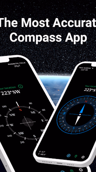 Compass: Direction Compass Screenshot 1 - AppWisp.com Compass: Direction Compass Screenshot 1 - AppWisp.com