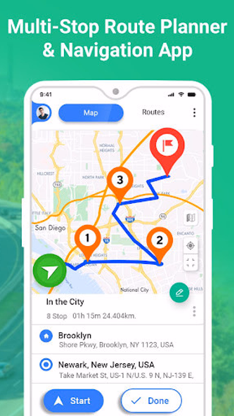 GPS Route Planner Screenshot 1 - AppWisp.com