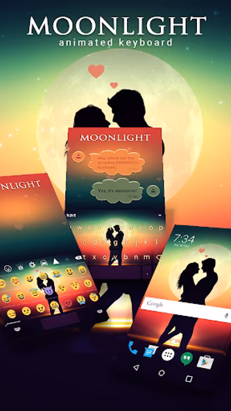 Moonlight Keyboard & Wallpaper Screenshot 1 - AppWisp.com Moonlight Keyboard & Wallpaper Screenshot 1 - AppWisp.com