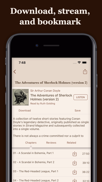 LibriVox Audio Books Screenshot 4 - AppWisp.com LibriVox Audio Books Screenshot 4 - AppWisp.com