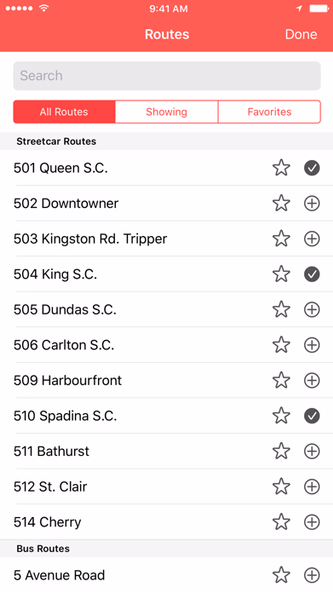 TTC Watch for Toronto Screenshot 2 - AppWisp.com TTC Watch for Toronto Screenshot 2 - AppWisp.com