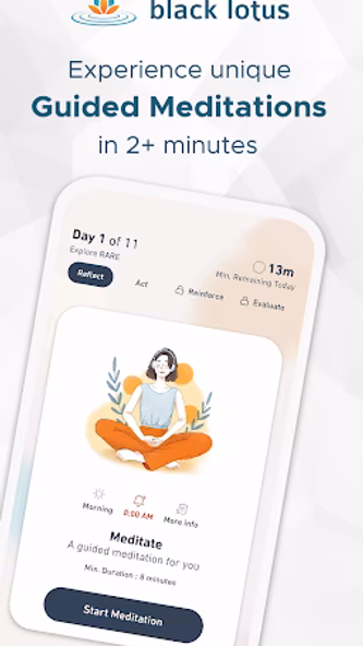 Black Lotus: Goals to meditate Screenshot 1 - AppWisp.com Black Lotus: Goals to meditate Screenshot 1 - AppWisp.com