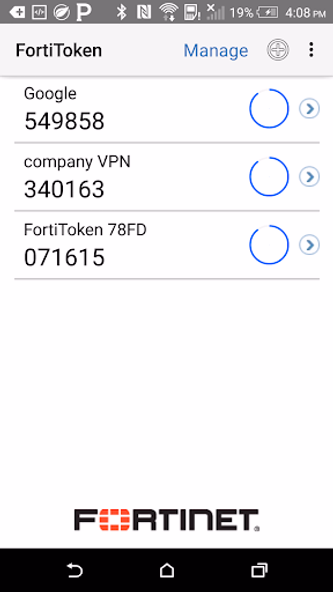 FortiToken Mobile Screenshot 1 - AppWisp.com FortiToken Mobile Screenshot 1 - AppWisp.com