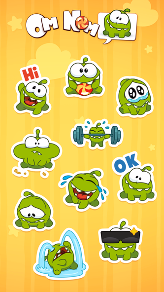 Om Nom Stickers Screenshot 3 - AppWisp.com Om Nom Stickers Screenshot 3 - AppWisp.com