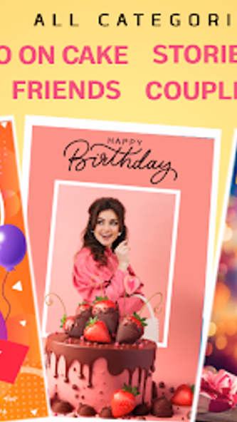 Birthday Photo Frame Maker App Screenshot 3 - AppWisp.com Birthday Photo Frame Maker App Screenshot 3 - AppWisp.com