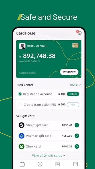 CardHorse-Sell Gift Cards Screenshot 1 - AppWisp.com CardHorse-Sell Gift Cards Screenshot 1 - AppWisp.com