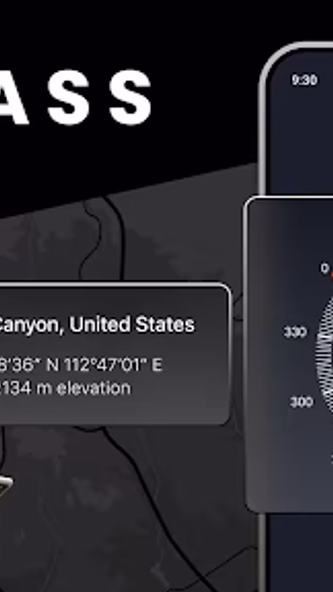Compass: Accurate Compass Screenshot 1 - AppWisp.com Compass: Accurate Compass Screenshot 1 - AppWisp.com