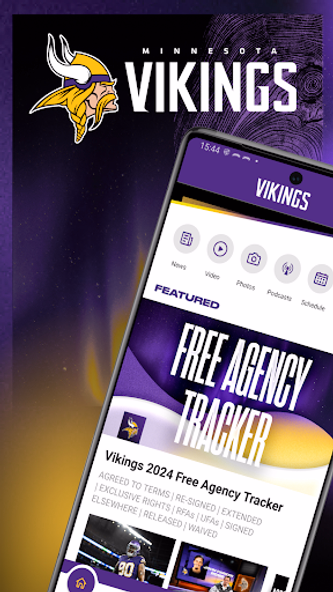 Minnesota Vikings Screenshot 1 - AppWisp.com Minnesota Vikings Screenshot 1 - AppWisp.com
