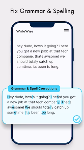Write Wise: AI Grammar Checker Screenshot 1 - AppWisp.com Write Wise: AI Grammar Checker Screenshot 1 - AppWisp.com
