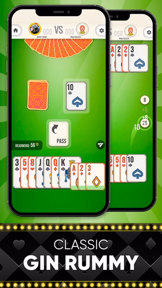 Gin Rummy: Classic Card Game Screenshot 1 - AppWisp.com Gin Rummy: Classic Card Game Screenshot 1 - AppWisp.com