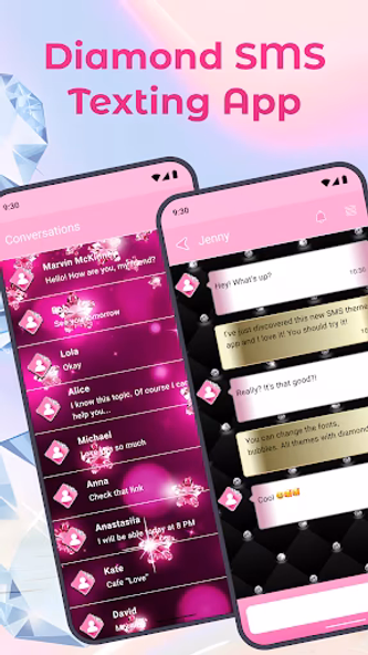 Diamond SMS Texting App Screenshot 1 - AppWisp.com Diamond SMS Texting App Screenshot 1 - AppWisp.com