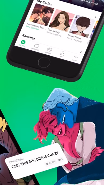 WEBTOON: Manga, Comics, Manhwa Screenshot 2 - AppWisp.com WEBTOON: Manga, Comics, Manhwa Screenshot 2 - AppWisp.com