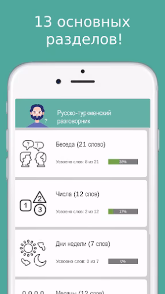 Русско-туркменский разговорник Screenshot 1 - AppWisp.com Русско-туркменский разговорник Screenshot 1 - AppWisp.com