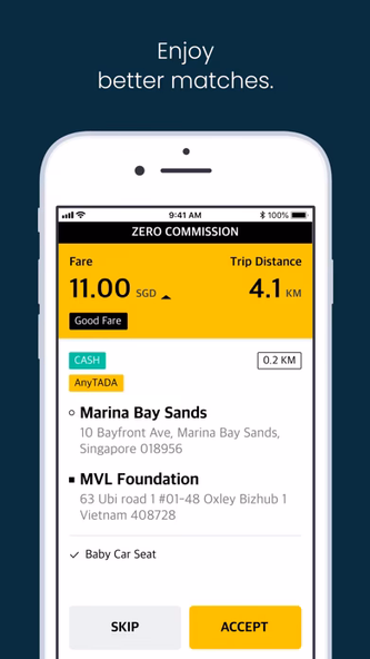 TADA Driver Screenshot 4 - AppWisp.com TADA Driver Screenshot 4 - AppWisp.com