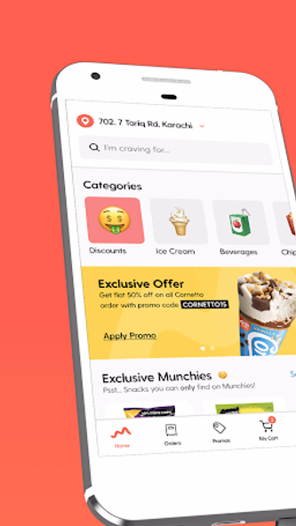 Munchies: Snack Delivery App Screenshot 1 - AppWisp.com Munchies: Snack Delivery App Screenshot 1 - AppWisp.com