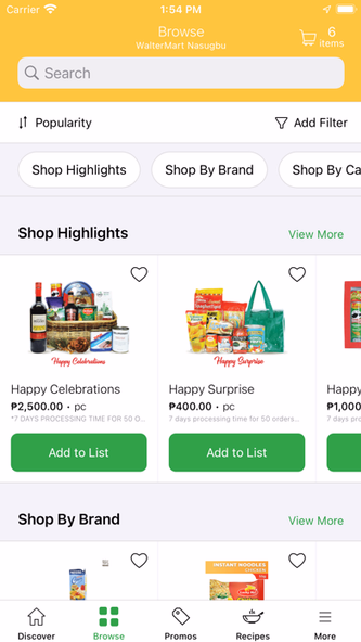 WalterMart Delivery Screenshot 2 - AppWisp.com WalterMart Delivery Screenshot 2 - AppWisp.com