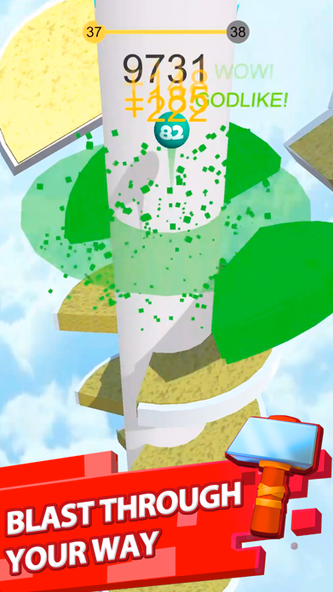 Helix Jump Screenshot 2 - AppWisp.com Helix Jump Screenshot 2 - AppWisp.com
