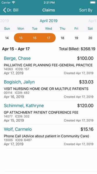 Dr. Bill - OHIP & MSP billing Screenshot 3 - AppWisp.com Dr. Bill - OHIP & MSP billing Screenshot 3 - AppWisp.com