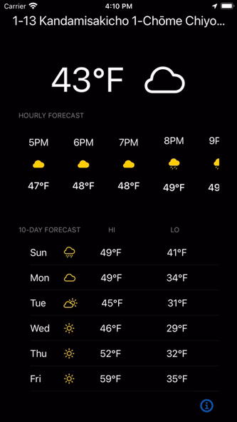 Currently - Minimalist Weather Screenshot 1 - AppWisp.com Currently - Minimalist Weather Screenshot 1 - AppWisp.com