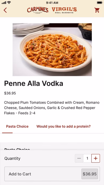 Carmine's NYC & Virgil's BBQ Screenshot 4 - AppWisp.com Carmine's NYC & Virgil's BBQ Screenshot 4 - AppWisp.com